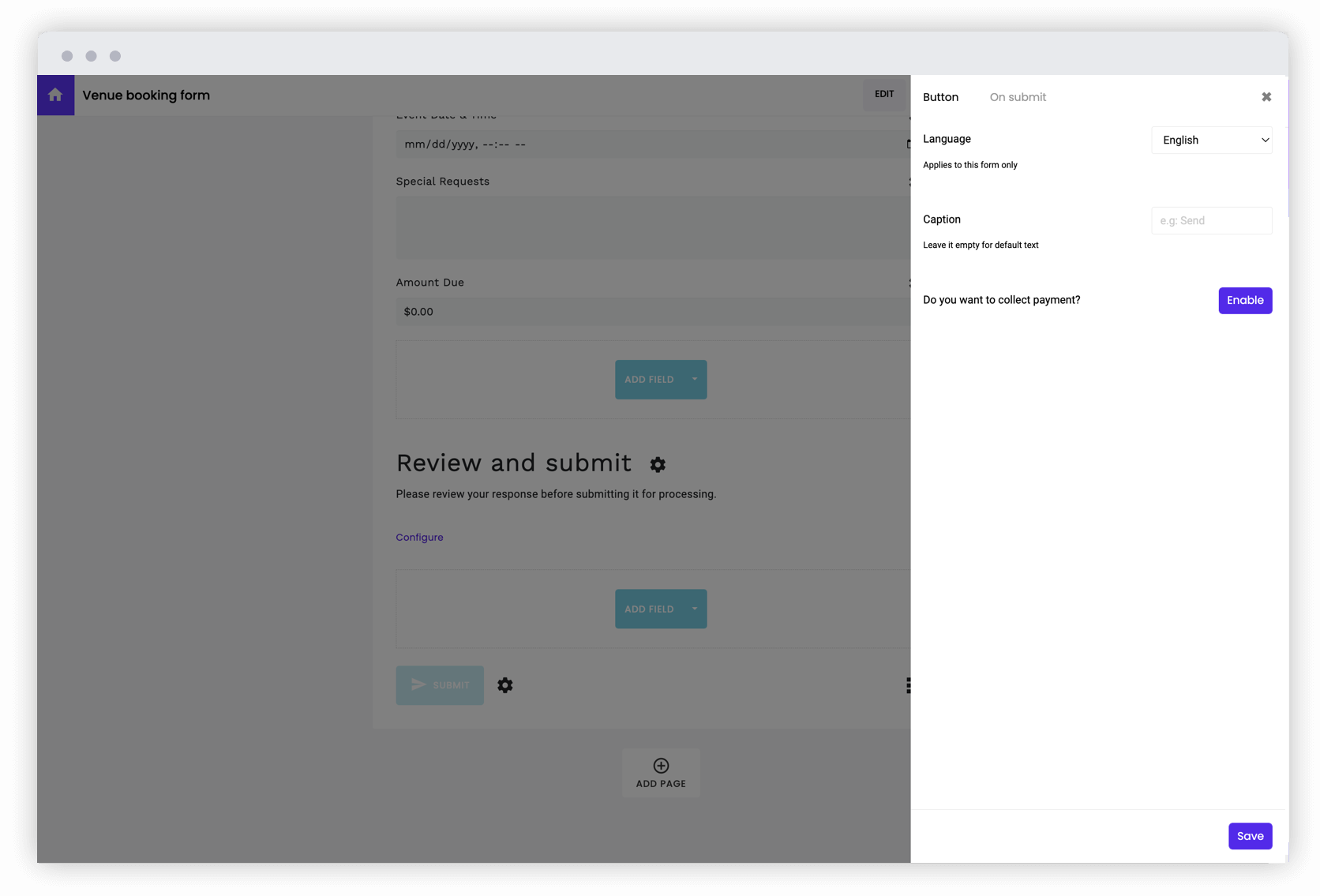 Setup payments easily without the hassle of paperwork